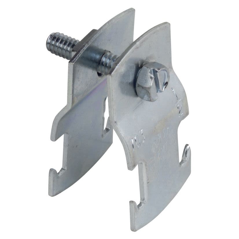 Superstrut 703-1-1/4-EG Universal Conduit and Cable Clamp, 1-1/4 in Conduit, 800 lb Load, 1.508 to 1.66 in OD, Steel